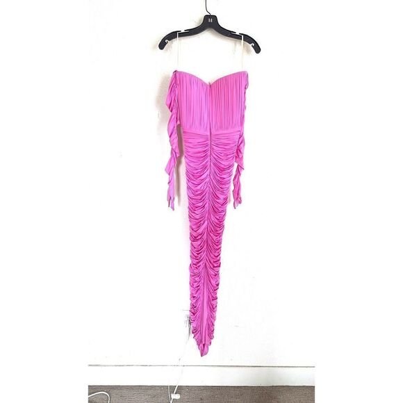 Alex Perry dalton column w gloves orchid pink AU4/US0 - Picture 8 of 13